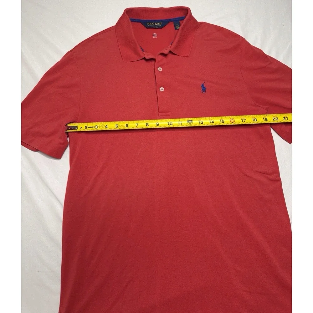 Polo Golf Ralph Lauren Wicking Performance Red Short Sleeve‎ Mens Medium
